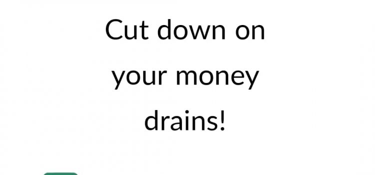 Cut Down on Your Money Drains!